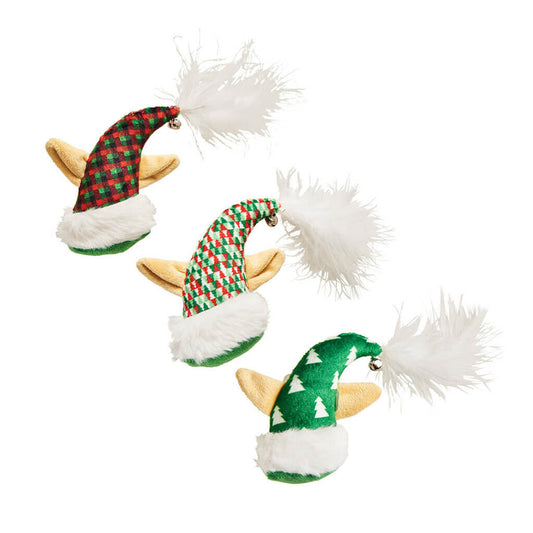 Elf Hat Catnip Toys Assorted 4"