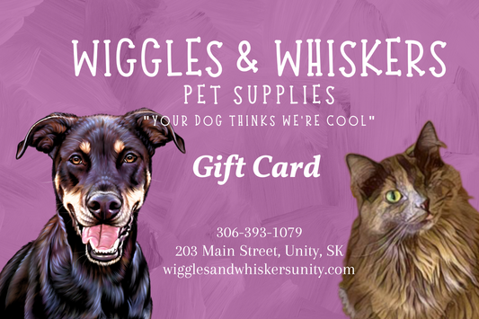 Wiggles & Whiskers Pet Supplies Gift Card