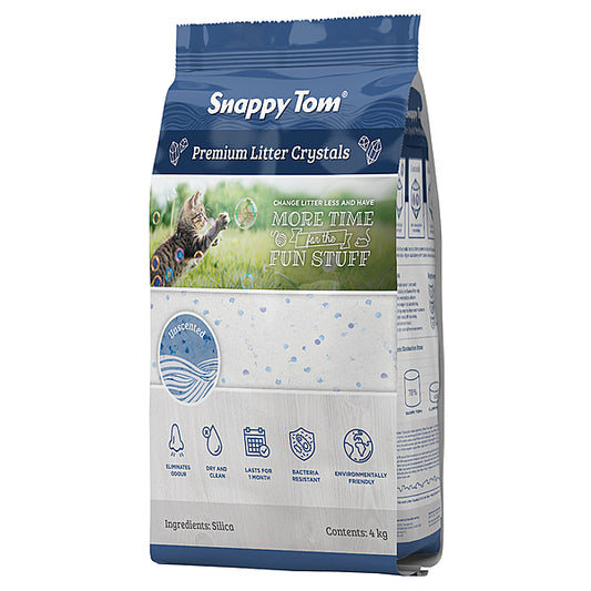 Snappy Tom Premium Crystal Cat Litter (Unscented)