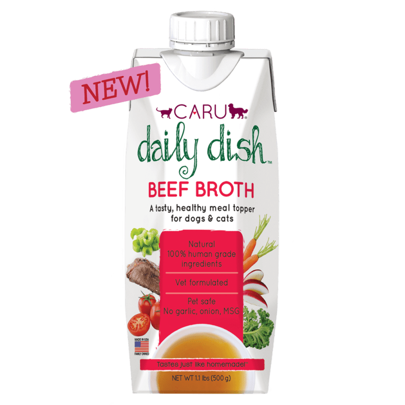 Caru Daily Dish Broth - Beef 17.6 oz - Wiggles & Whiskers Pet SuppliesCaru