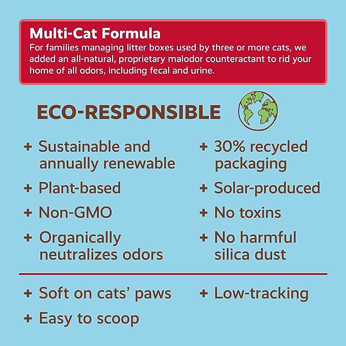 Eco-Shell Naturally Fresh Multi-Cat Clumping Litter 26LB - Wiggles & Whiskers Pet SuppliesNaturally Fresh