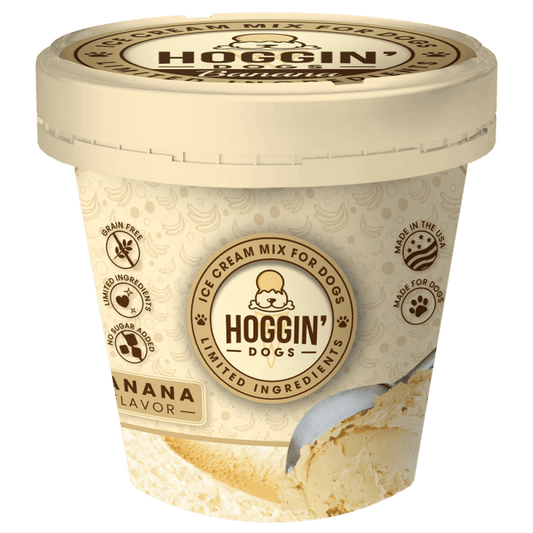 Hoggin' Dogs Ice Cream Mix - Banana - Wiggles & Whiskers Pet SuppliesPuppy Cake