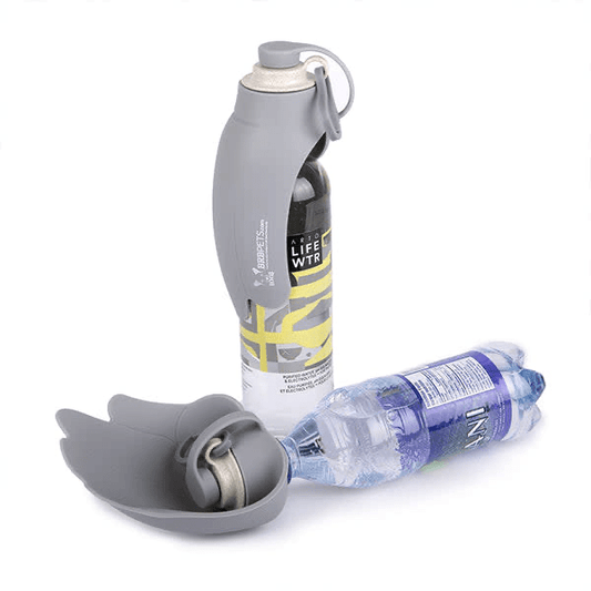 HydroSMART Flex Portable Dog Water Bowl - Grey - Wiggles & Whiskers Pet SuppliesHydroSmart