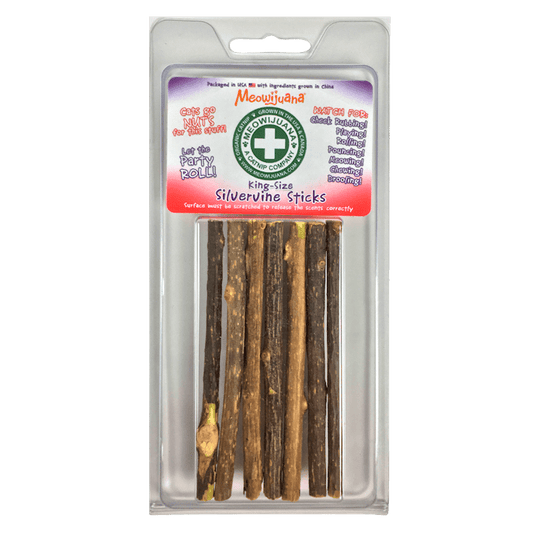 Meowijuana Silvervine Stick 6 Pack Meowijuana - Wiggles & Whiskers Pet SuppliesMeowijuana
