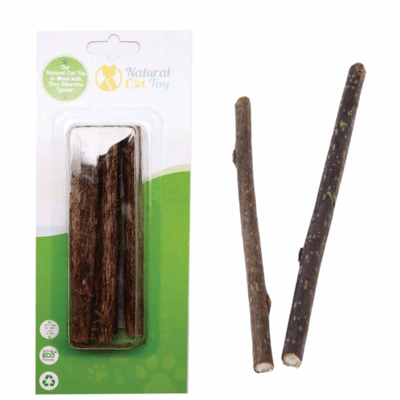 Natural Cat Toys - Silver Vine Stick - Wiggles & Whiskers Pet SuppliesNatural Cat Toys