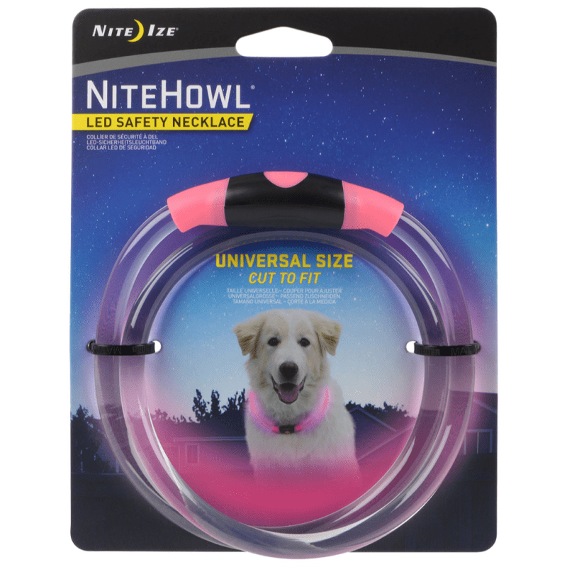 NiteHowl LED Safety Necklace Pink - Wiggles & Whiskers Pet SuppliesNiteIze