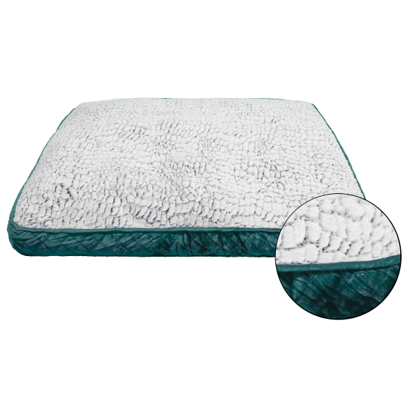 Pure Comfort Accented Napper Bed 30"x40" - Teal - Wiggles & Whiskers Pet SuppliesPure Comfort