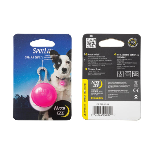 Spotlit Collar Light - Asst Colors - Wiggles & Whiskers Pet SuppliesNiteIze