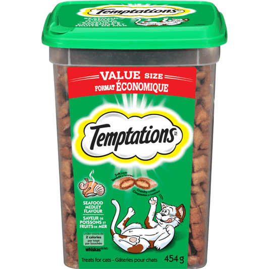 Temptations Seafood Tub 454GM - Wiggles & Whiskers Pet SuppliesTemptations